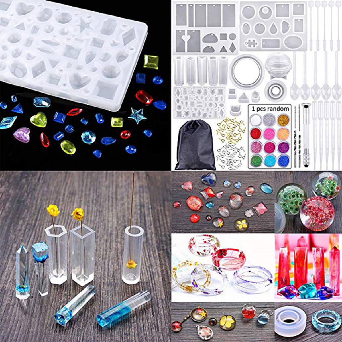 83x-Silicone-Resin-Casting-Mold-Tool-Sets-Kit-DIY-Pendant-Jewelry-Bracelet-Making-1808640-7