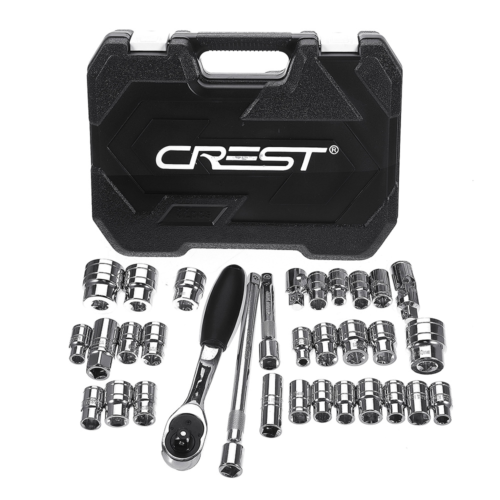 CREST-32Pcs-Sleeve-Set-Quick-Wrench-Auto-Repair-Multifunctional-Combination-Auto-Repair-Car-1714585-1