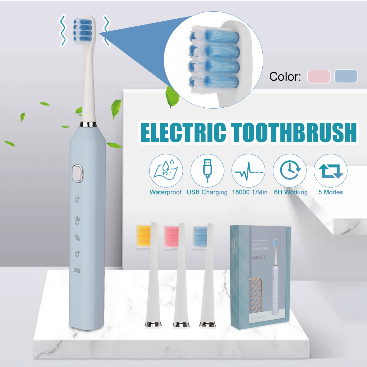 18000rpm-Electric-Toothbrush-5-Modes-Tooth-Cleaner-IPX7-Waterproof-For-Above-Over-12-Years-Old-1869980-2
