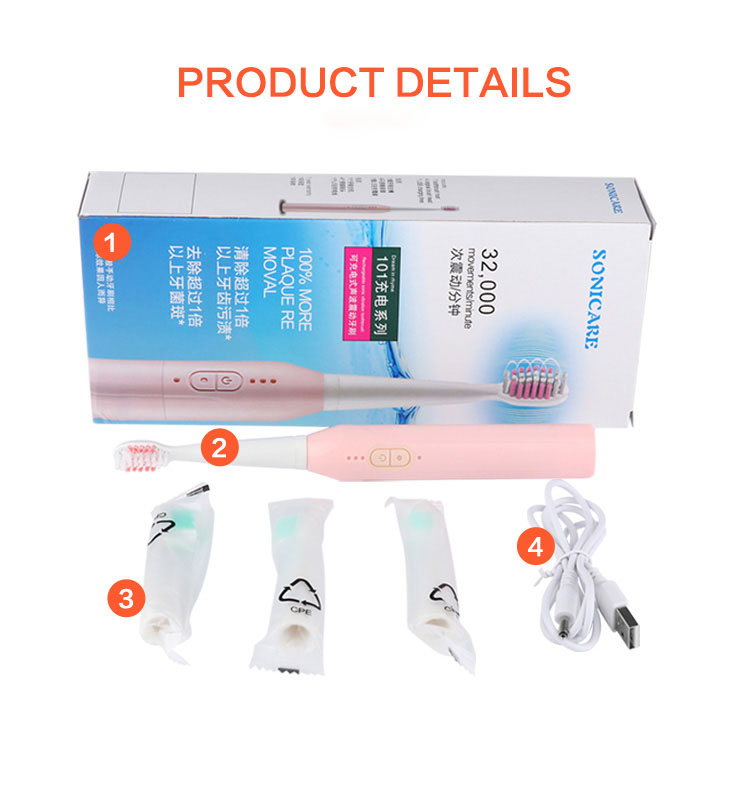 3-Brush-Modes-Essence-Sonic-Electric-Wireless-USB-Rechargeable-Toothbrush-IPX7-Waterproof-1283407-12