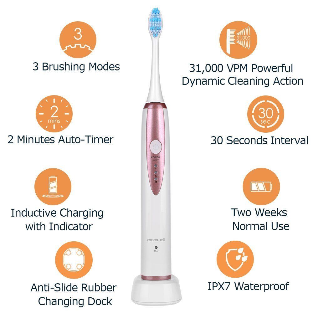 Mornwell-D02-Sonic-Wireless-Electric-Toothbrush-Rechargeable-IPX7-Waterproof-3-Brushing-Modes-Electr-1265720-2