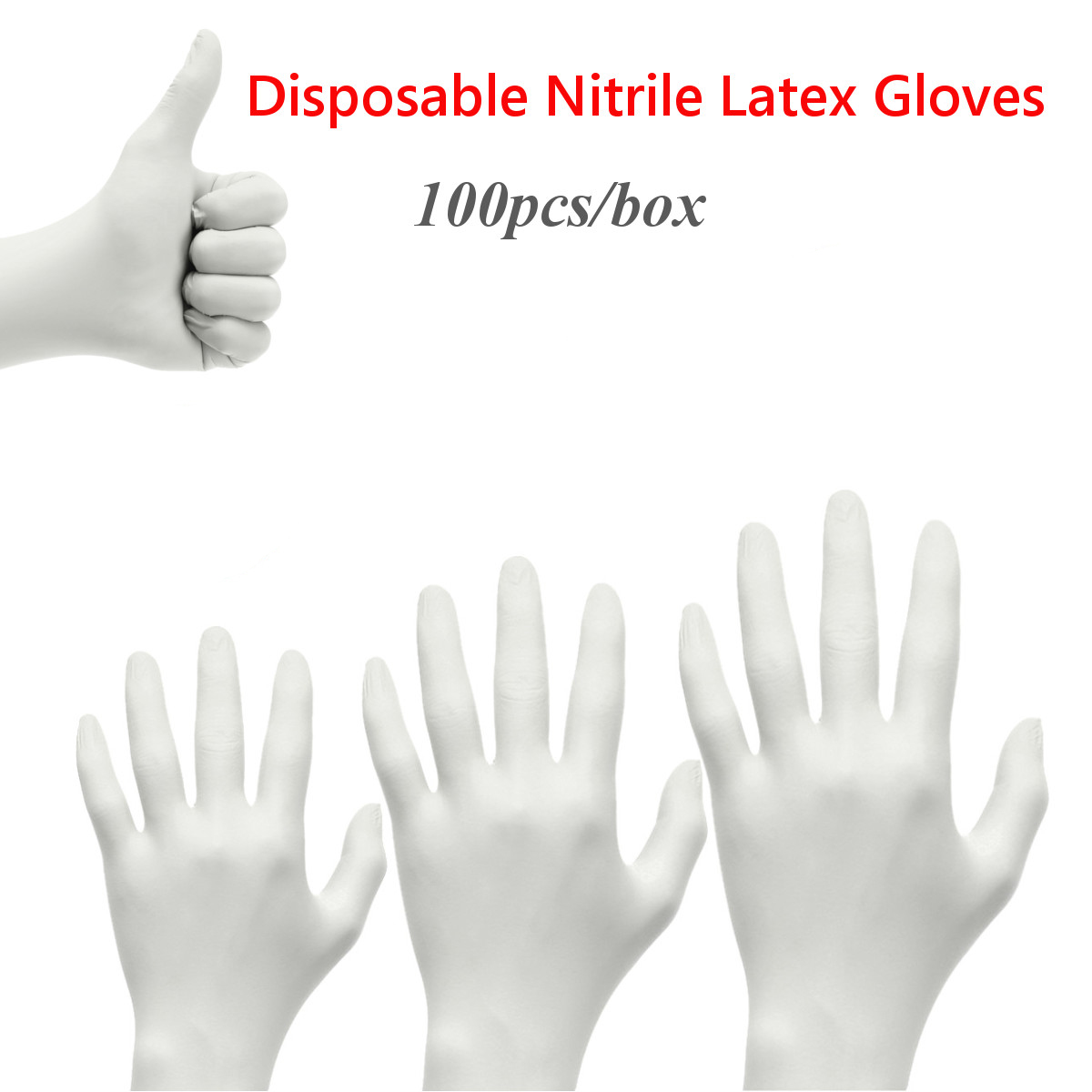 100-pcs-White-Thickness-Disposable-Nitrile-Latex-Gloves-Waterproof-Kitchen-Safety-Food-Prep-Cooking--1654524-1