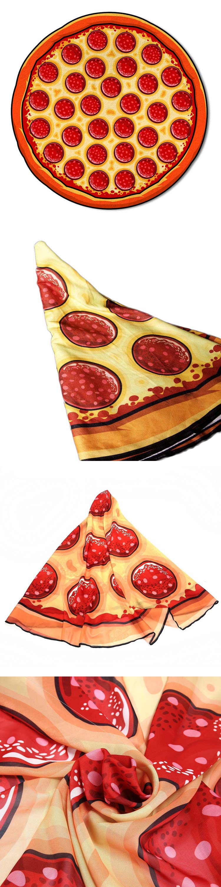 150cm-Donut-Pizza-Pineaaple-Printing-Thin-Dacron-Beach-Towel-Shawl-Bed-Sheet-Tapestry-1067092-9