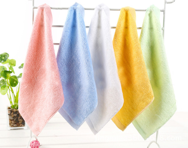 2525cm-Bamboo-Fiber-Antibacterial-Handkerchief-Absorbent-Soft-Baby-Face-Towel-977613-3