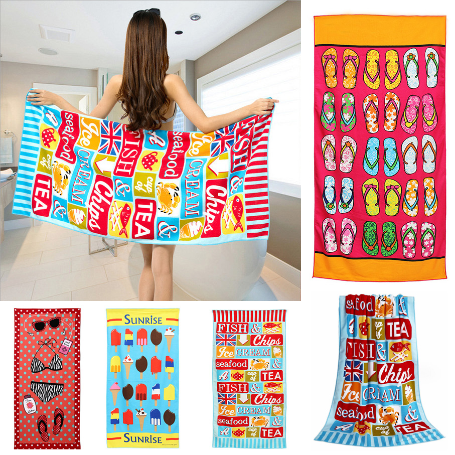 70x150cm-Colorful-Cartoon-Printing-Quick-Dry-Beach-Towels-Absorbent-Microfiber-Bath-Towel-1005532-1