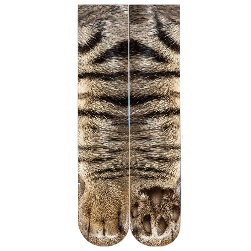 Creative-3D-Print-Adult-Animal-Paw-Socks-Unisex-Crew-Cat-Long-Tube-Stocks-Elastic-Breathable-Sock-Do-1484961-6