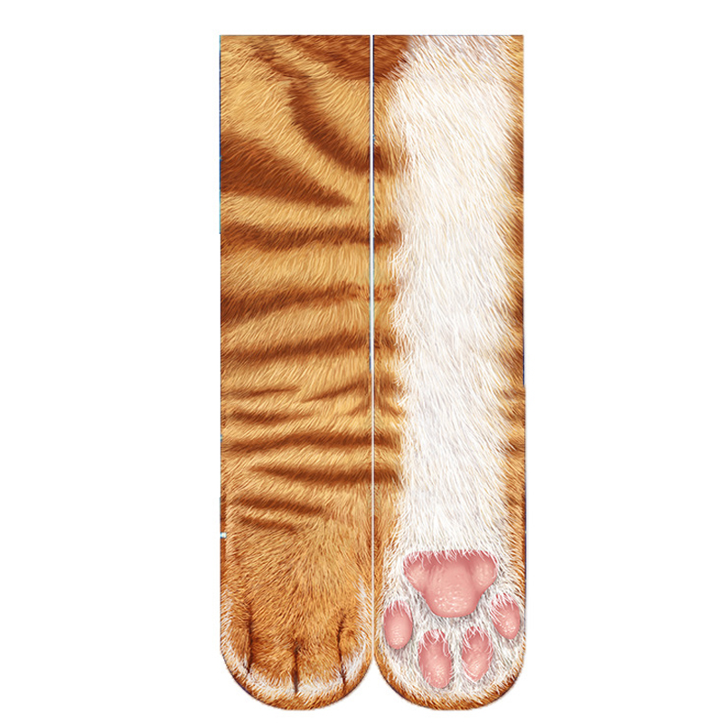 Creative-3D-Print-Adult-Animal-Paw-Socks-Unisex-Crew-Cat-Long-Tube-Stocks-Elastic-Breathable-Sock-Do-1484961-7