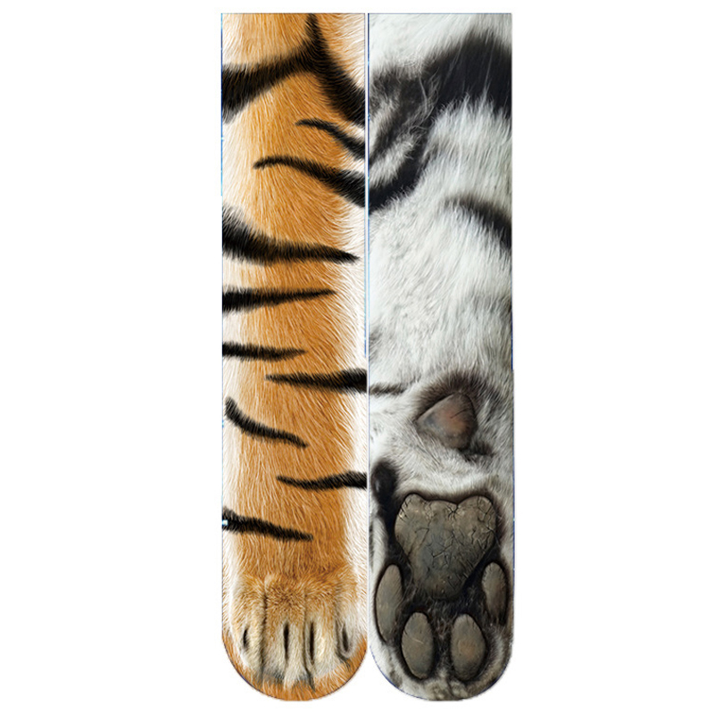 Creative-3D-Print-Adult-Animal-Paw-Socks-Unisex-Crew-Cat-Long-Tube-Stocks-Elastic-Breathable-Sock-Do-1484961-8