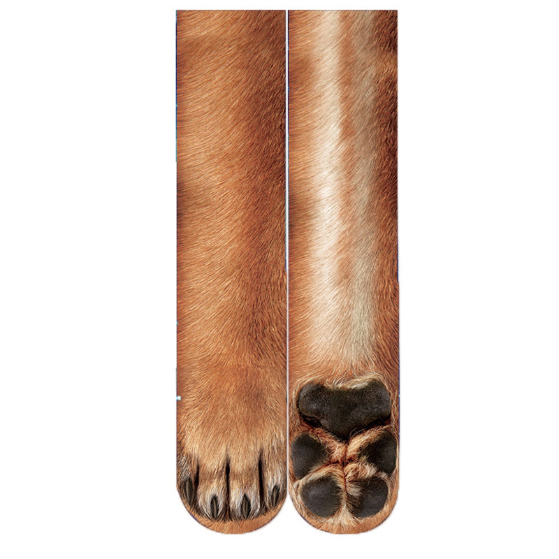 Creative-3D-Print-Adult-Animal-Paw-Socks-Unisex-Crew-Cat-Long-Tube-Stocks-Elastic-Breathable-Sock-Do-1484961-9