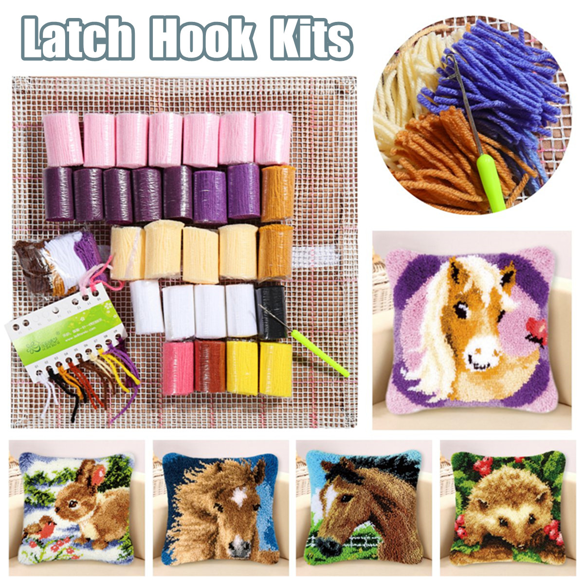 Funny-Animal-Pattern-Latch-Hook-Kit-Pillow-Case-Making-Kit-DIY-Craft-43x43cm-1643529-1
