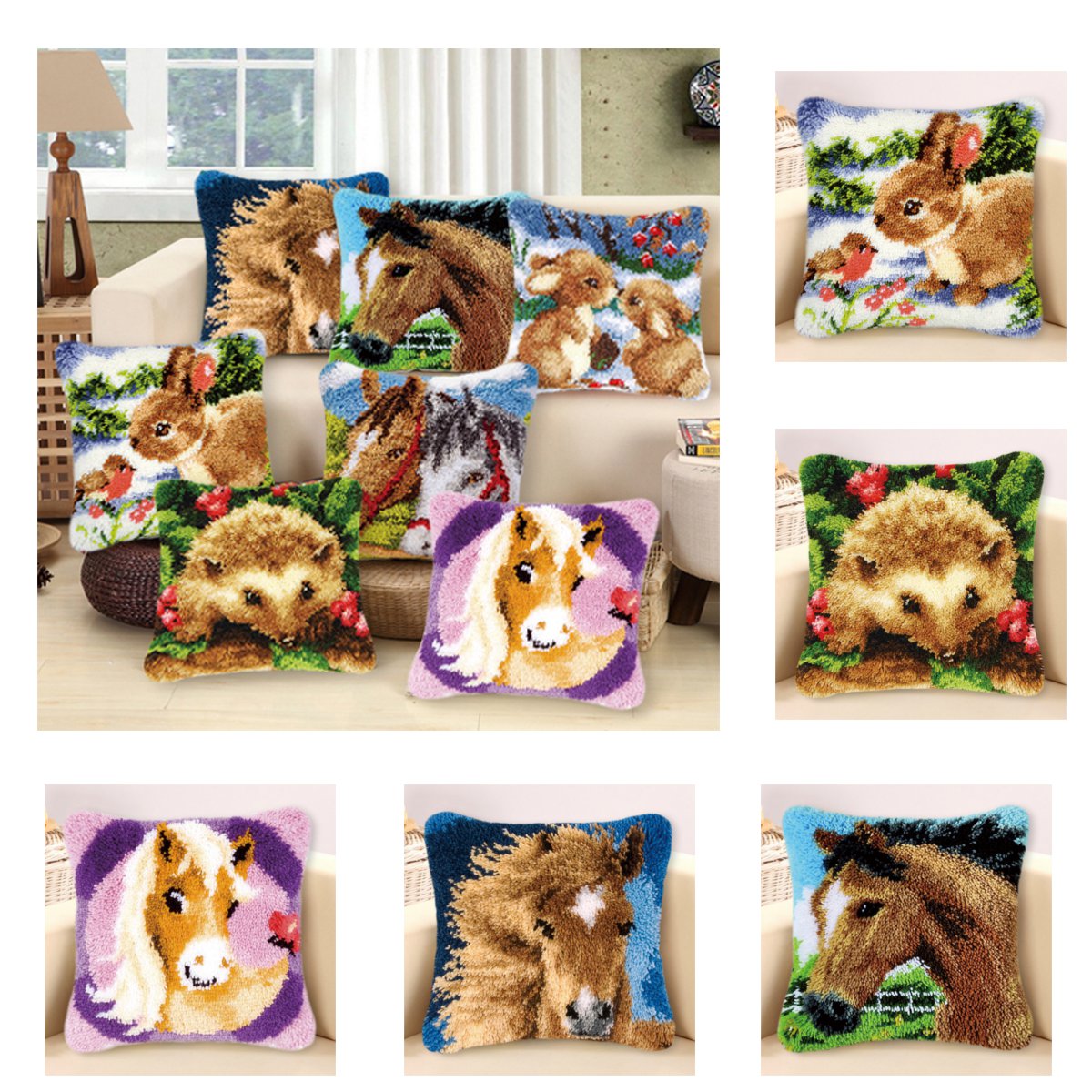 Funny-Animal-Pattern-Latch-Hook-Kit-Pillow-Case-Making-Kit-DIY-Craft-43x43cm-1643529-4