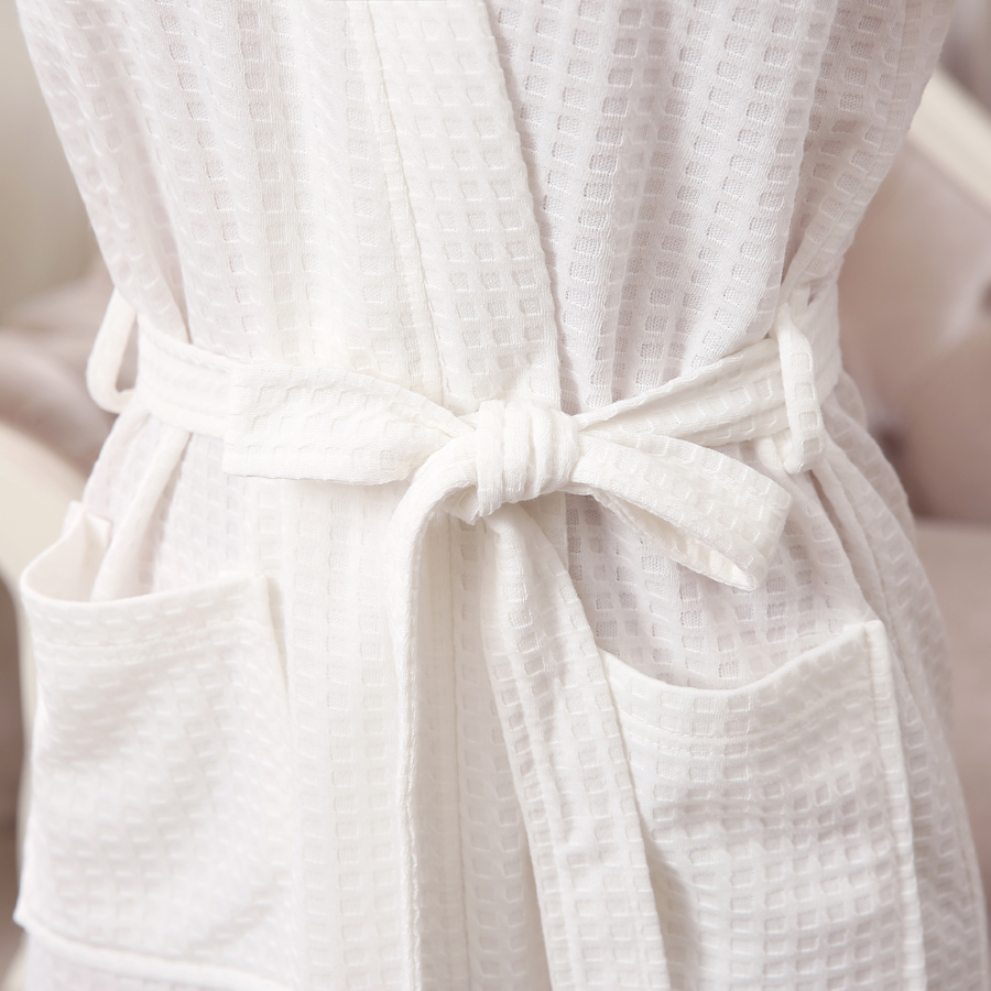 Honana-BX-987-Towel-Bathrobe-Dressing-Gown-Unisex-Men-Women-Solid-Cotton-Waffle-Sleep-Lounge-1140307-8