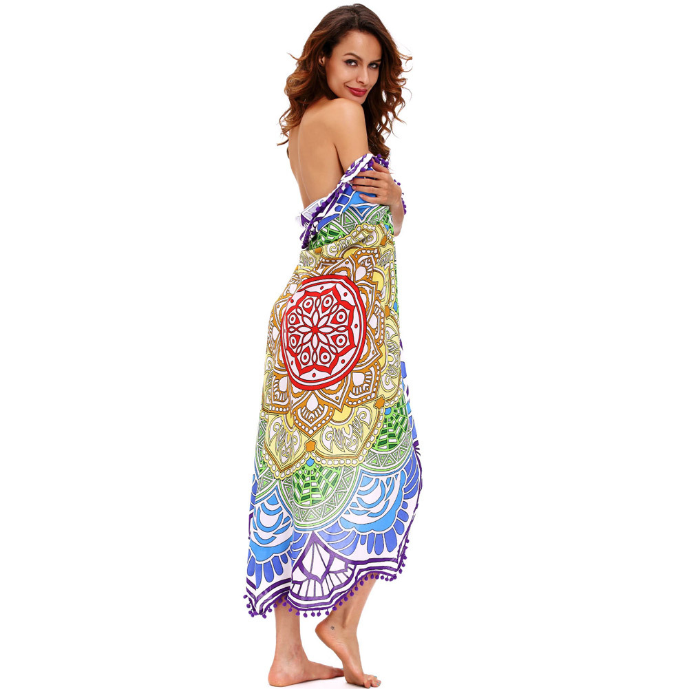 Honana-WX-91-Bohemian-Tapestry-Totem-Lotus-Beach-Towels-Yoga-Mat-Camping-Mattress-Bikini-Cover-1141312-12