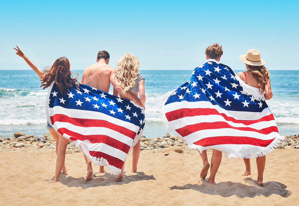 Honana-WX-93-Bohemian-Tapestry-The-American-Flag-Beach-Towels-Yoga-Mat-Camping-Mattress-Bikini-Cover-1144119-2