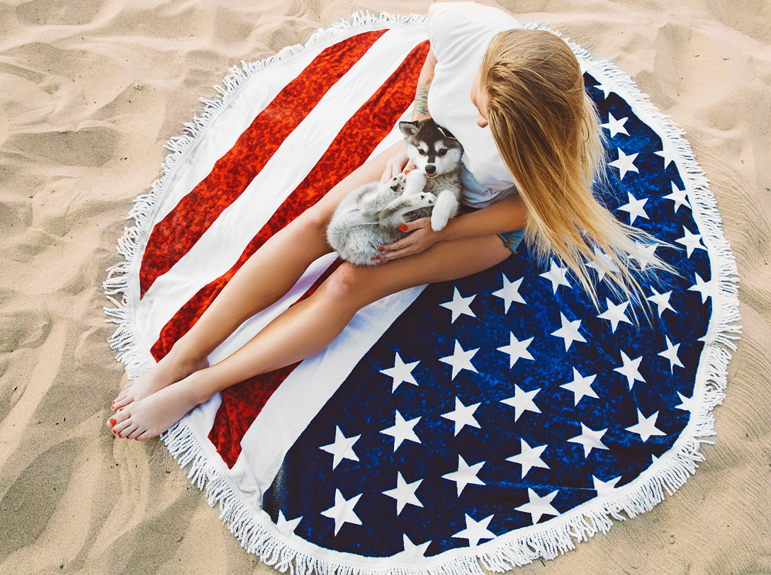 Honana-WX-93-Bohemian-Tapestry-The-American-Flag-Beach-Towels-Yoga-Mat-Camping-Mattress-Bikini-Cover-1144119-3