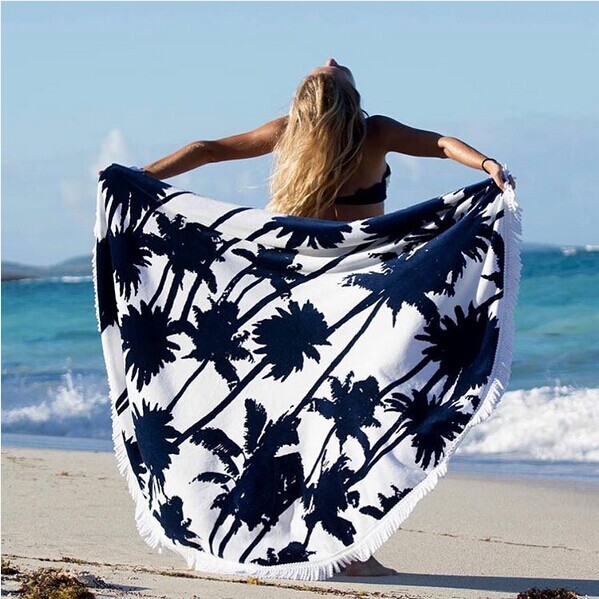 Honana-WX-992-150cm-Bohemian-Style-Thin-Tassel-Beach-Towel-Round-Silk-Scarf-Bed-Sheet-Tapestry-1163614-10