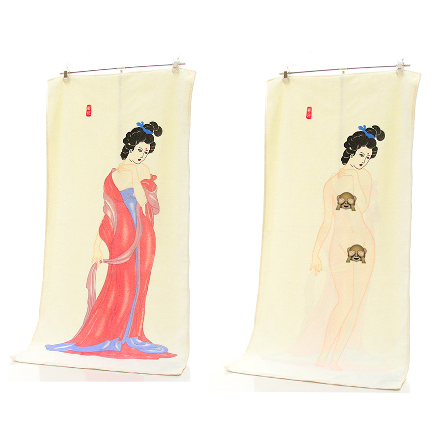 Vintage-Cotton-Soft-Heating-Undress-Towel-Sexy-Discoloration-Towel-Magic-Fade-With-Temperature-Rise--1129055-3