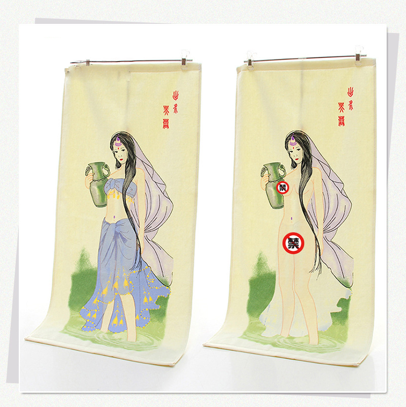 Vintage-Cotton-Soft-Heating-Undress-Towel-Sexy-Discoloration-Towel-Magic-Fade-With-Temperature-Rise--1129055-4
