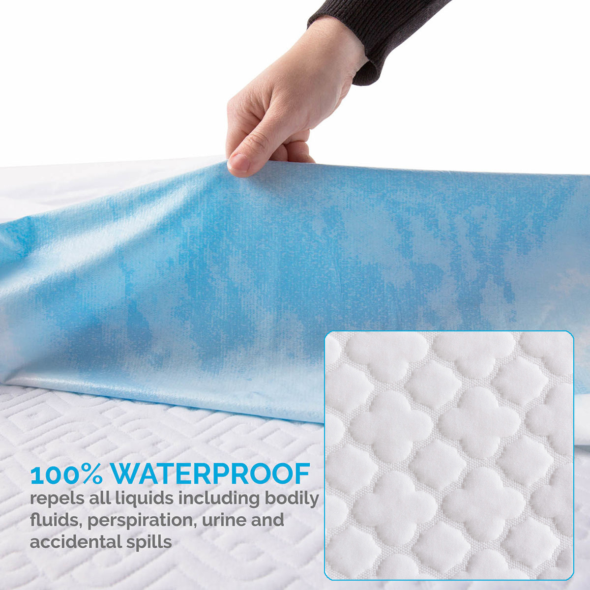 Multi-size-Washable-White-Quilted-Mattress-Covers-Waterproof-Protector-Pad-With-Tightly-Elastic-Band-1692754-3