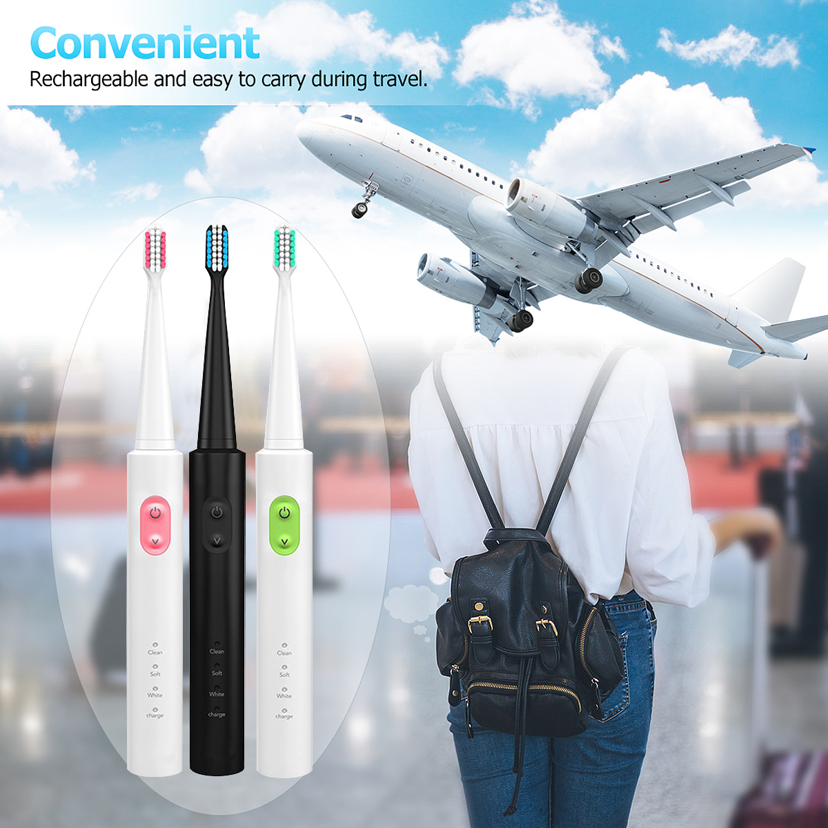 Travel-Rechargeable-Ultrasonic-Electric-Toothbrush-Waterproof-3-Cleaning-Mode-Teeth-Clean-4-Heads-1275782-4