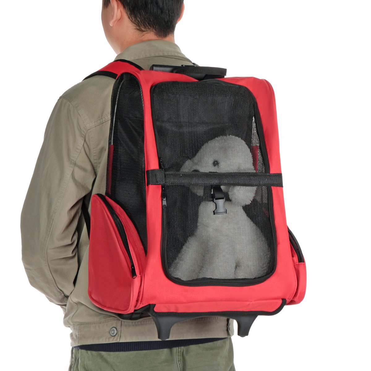 2-In-1-Pet-Carrier-Backpack-Dog-Cat-Puppy-Cart-Breathable-Outdoor-Travel-Bag-1615922-3