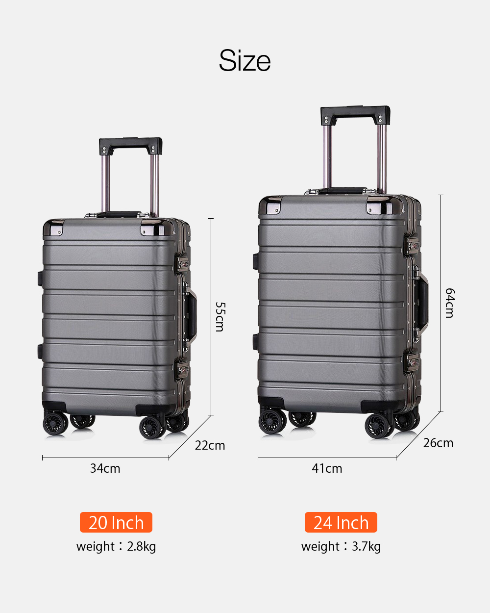 20inch24inch-Travel-Suitcase-PC-TSA-Locks-360deg-Universal-Wheel-Luggage-Case-1622582-6