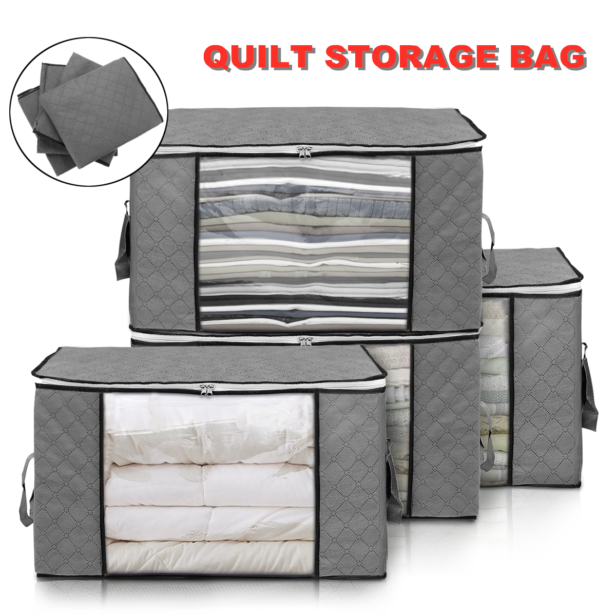 4-Pcs-Large-Capacity-Bedding-Foldable-Clothes-Storage-Bag-Organizer-Reinforced-Handle-Fabric-Strong--1612997-1