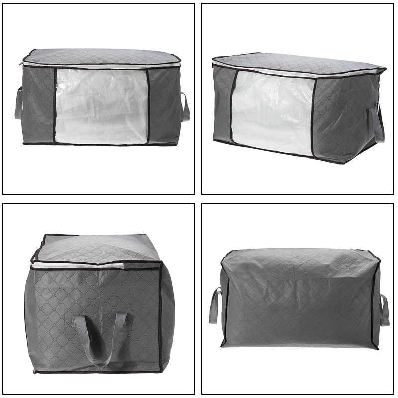 4-Pcs-Large-Capacity-Bedding-Foldable-Clothes-Storage-Bag-Organizer-Reinforced-Handle-Fabric-Strong--1612997-4
