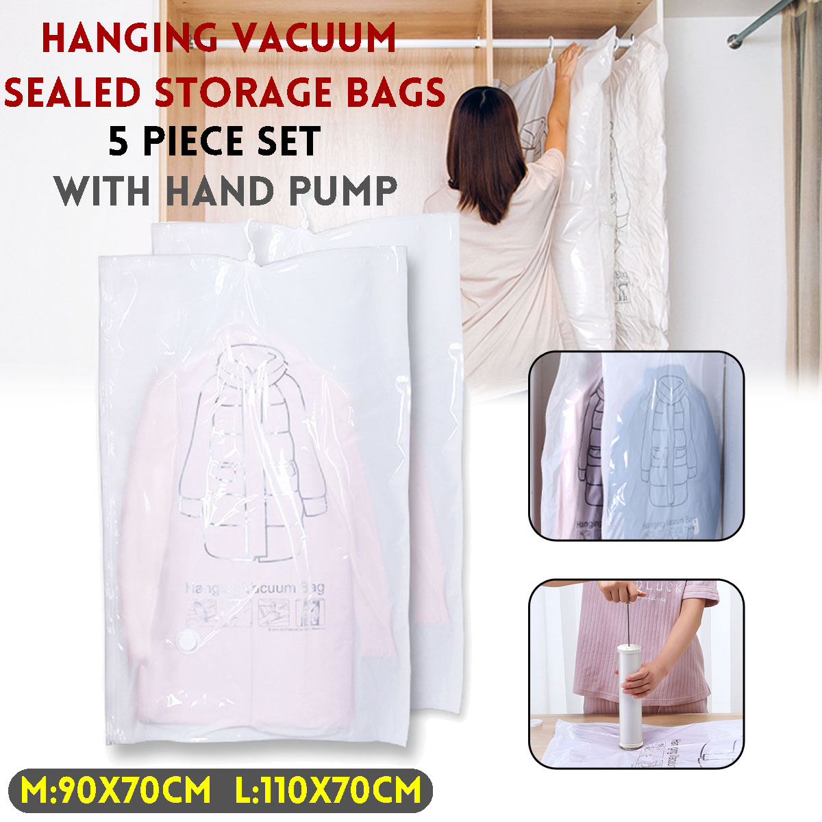 5Pcs-Hanging-Vacuum-Sealed-Cloth-Hanger-Storage-Bags-With-Hand-Pump-1675953-1