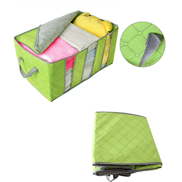 60x35x35cm-Non-Woven-Clothes-Quilt-Storage-Bag-Dustproof--Moisture-Proof-Organizer-Bag-with-Zipper-1197513-4