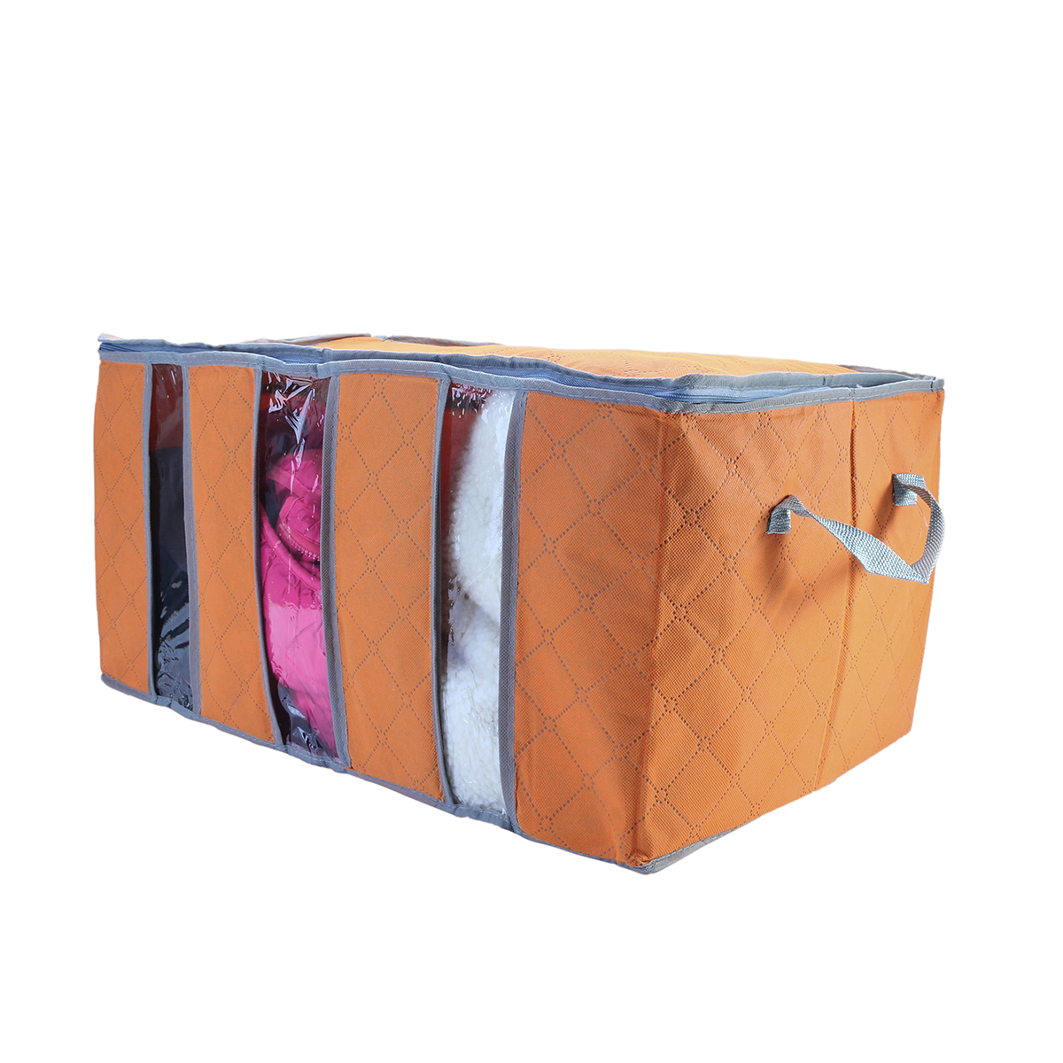 60x35x35cm-Non-Woven-Clothes-Quilt-Storage-Bag-Dustproof--Moisture-Proof-Organizer-Bag-with-Zipper-1197513-7