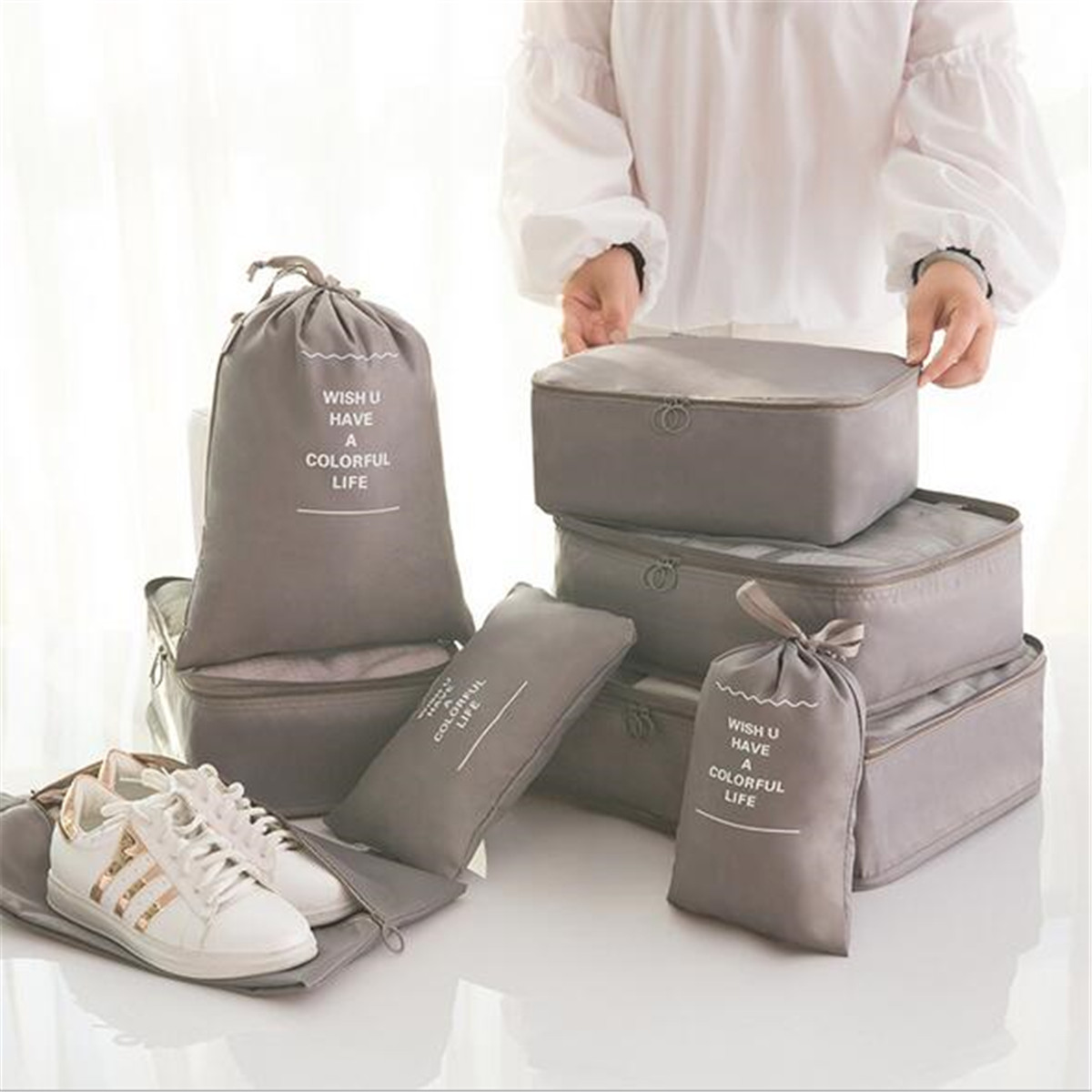 8PCS-Travel-Luggage-Organizer-Set-Storage-Pouches-Suitcase-Packing-Bags-1178467-10