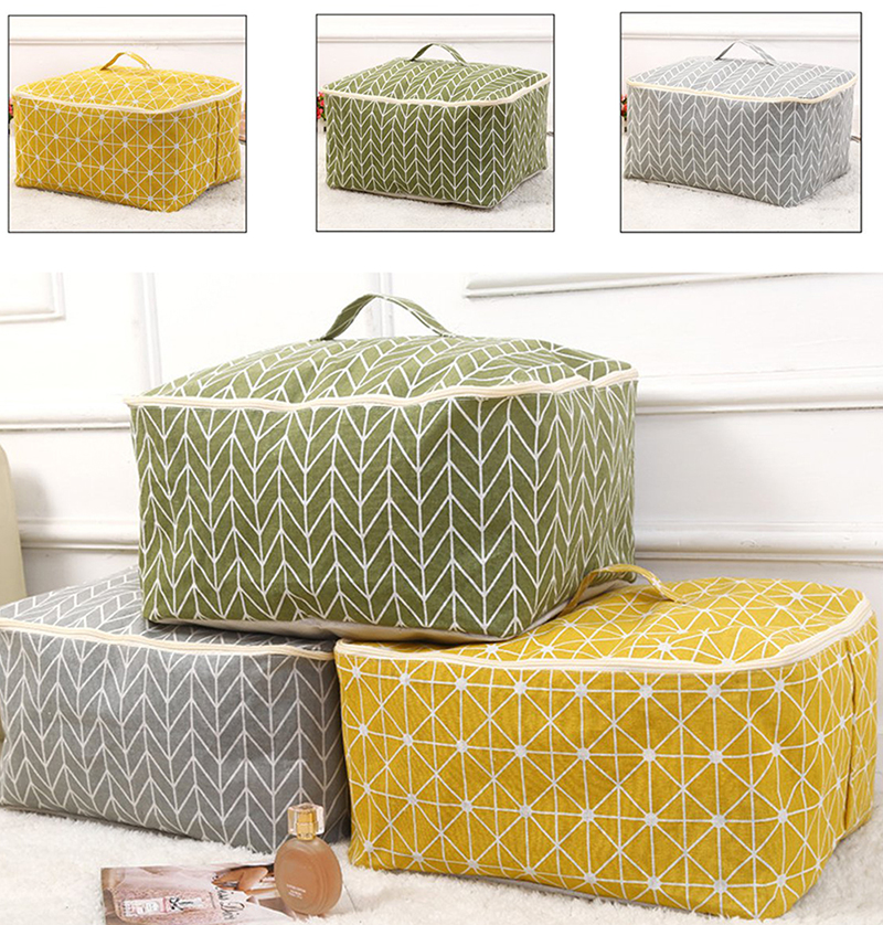 Cotton-Linen-Quilts-Storage-Bag-Clothes-Organizer-Bag-Folding-Camping-Travel-Luggage-Bag-1345968-1