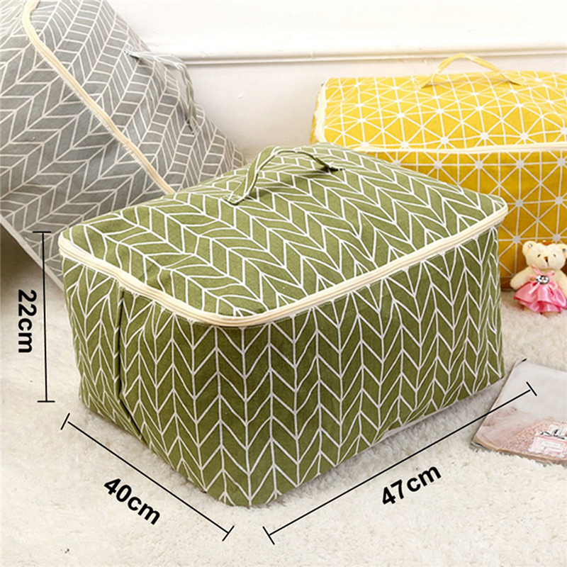 Cotton-Linen-Quilts-Storage-Bag-Clothes-Organizer-Bag-Folding-Camping-Travel-Luggage-Bag-1345968-2