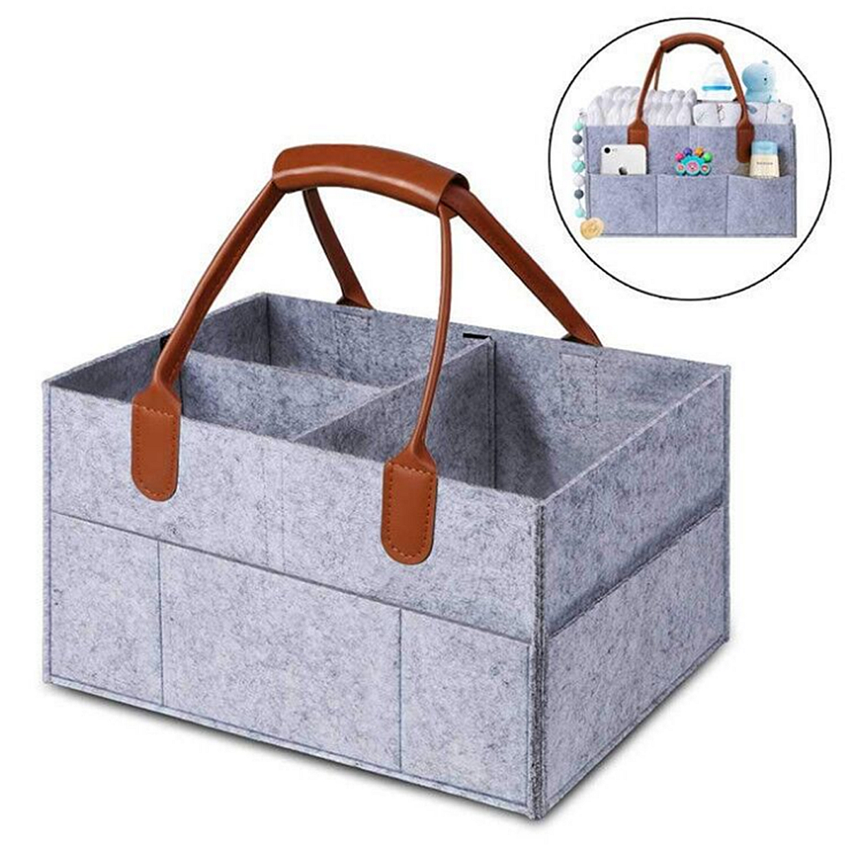 Felt-Baby-Diaper-Bag-Folding-Storage-Bag-Caddy-Changing-Nappy-Handbag-Baby-Products-1697088-2