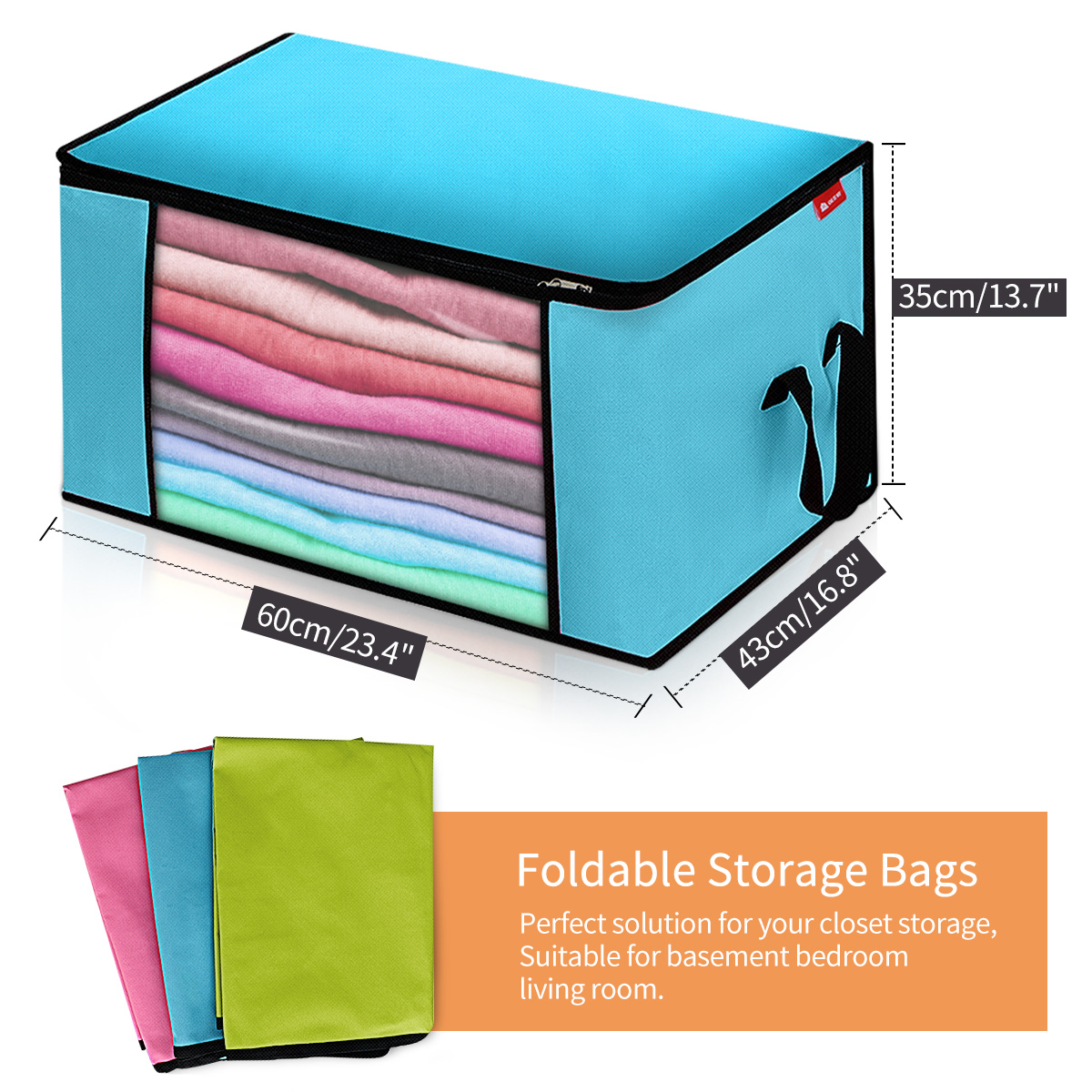 KING-DO-WAY-34-Pcs-90L-Clothing-Storage-Bags-Zipped-Clothes-Organizers-Quilts-Blankets-Bedding-Handb-1855896-2