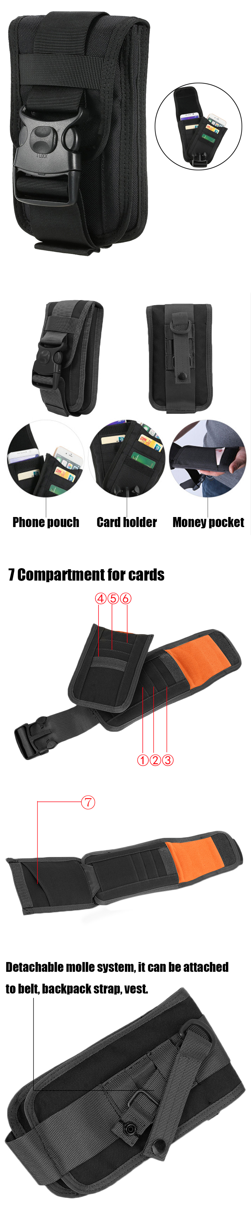 Molle-Tactical-Phone-Bag-Card-Holder-EDC-Gadget-Bag-Oxford-Portable-Waterproof-Waist-Belt-Organizer-1587831-1