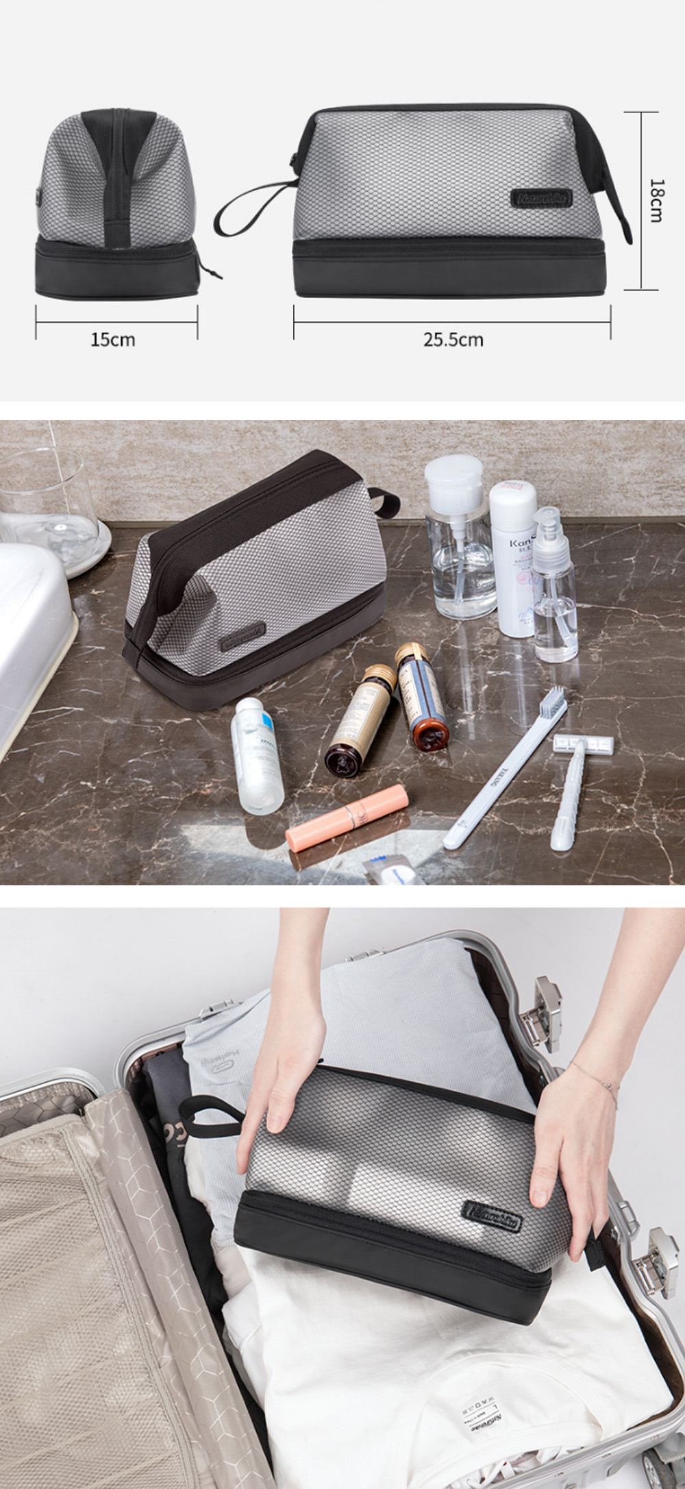 Naturehike-4L-Travel-Toiletry-Bag-Dry-Wet-Separation-Makeup-Organizer-Shower-Wash-Bag-Portable-Carry-1727045-4