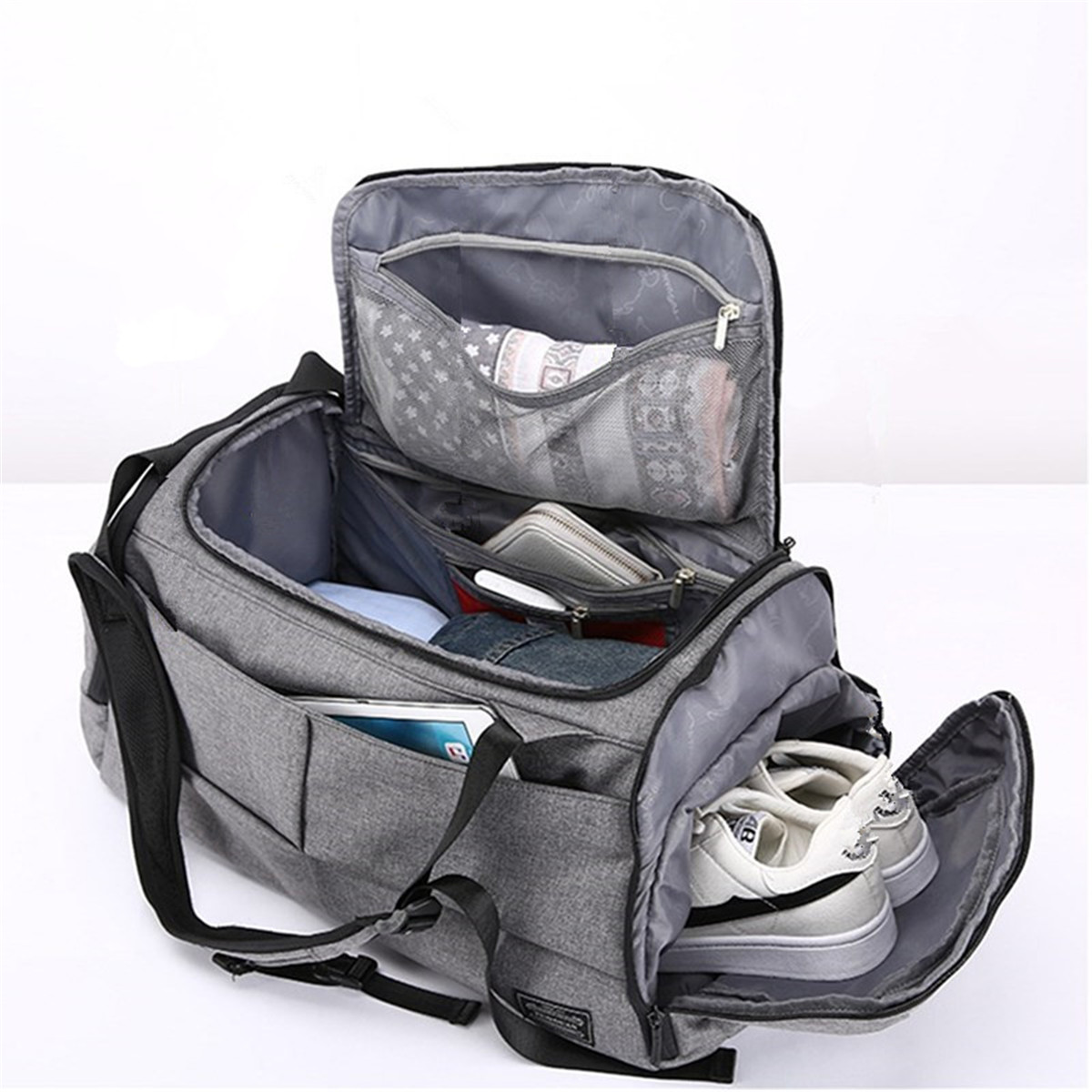 Outdoor-Men-Women-Luggage-Travel-Bag-Satchel-Shoulder-Gym-Sports-Handbag-with-Shoes-Storage-1279187-7