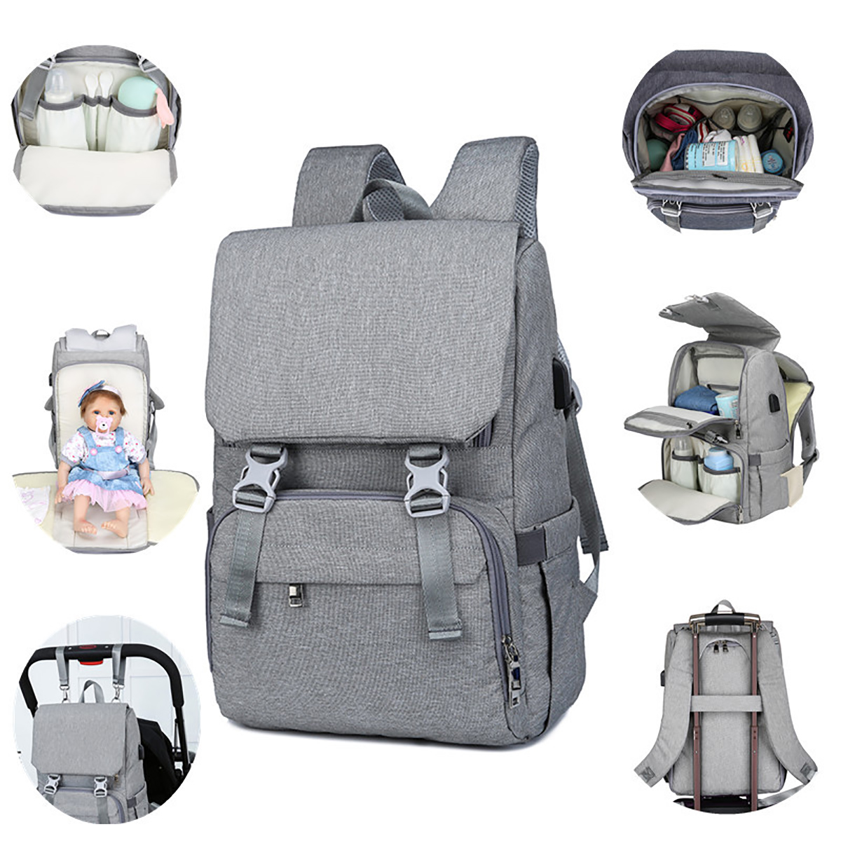 Outdoor-Mummy-Travel-Backpack-Large-Baby-Nappy-Changing-Bag--for-mom-Nursing-bag-1637117-3