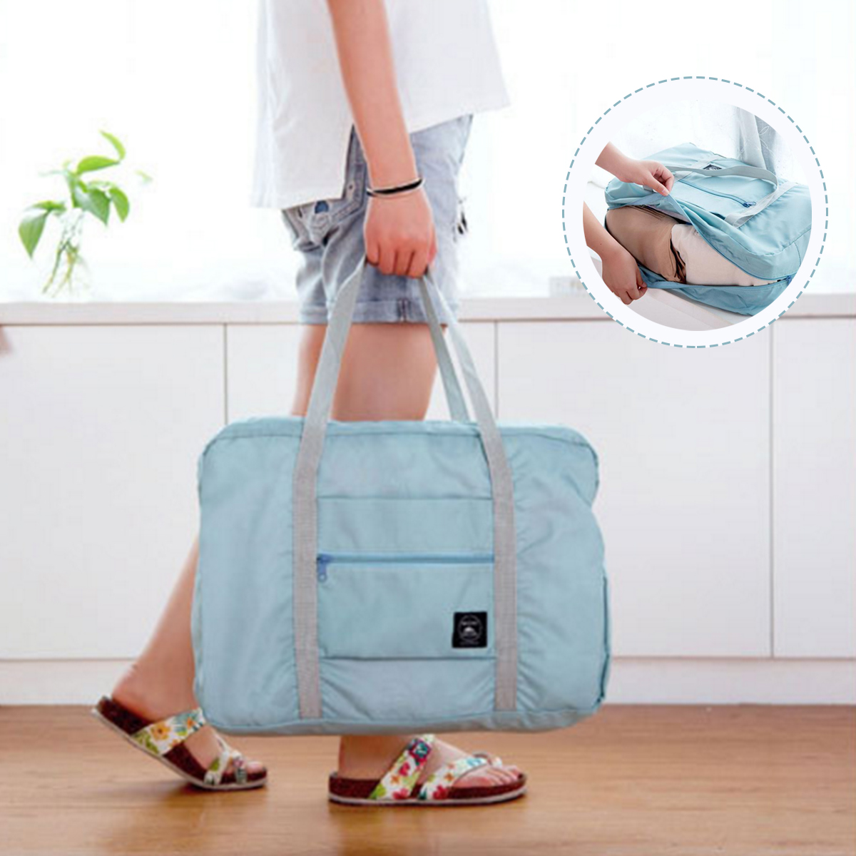 Portable-Reusable-Folding-Travel-Handbag-Cosmetic-Strong-Carrier-Storage-Bag-1658627-2