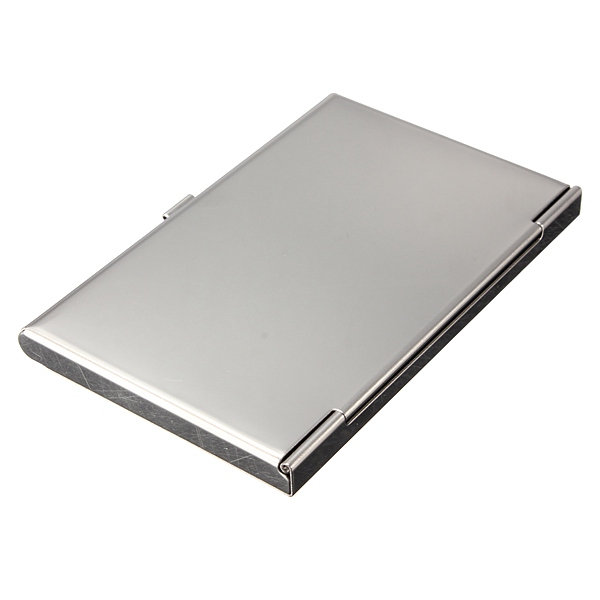 Stainless-Steel-Silver-Aluminium-Card-Holder-Case-Box-935558-8