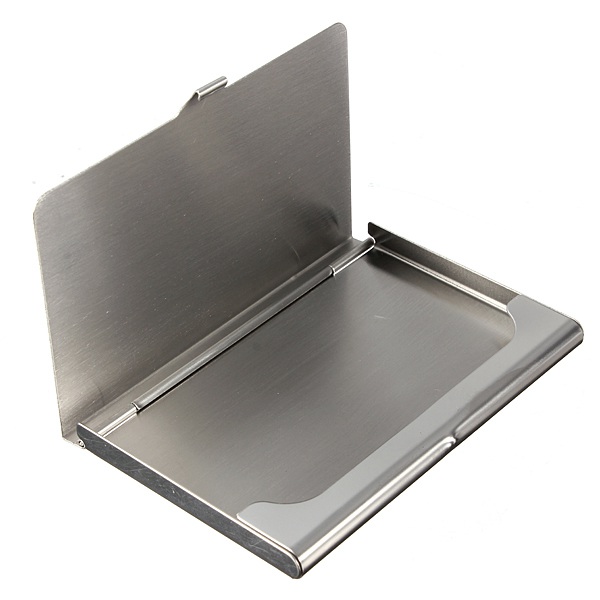 Stainless-Steel-Silver-Aluminium-Card-Holder-Case-Box-935558-10