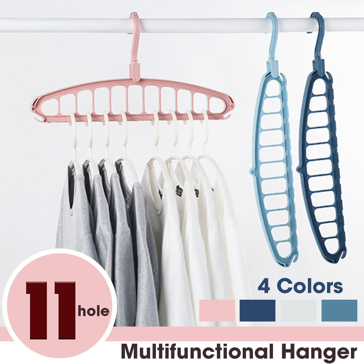 11-Holes-Multifunctional-Cloth-Hanger-Clothes-Organizer-Rack--Camping-Travel-1671505-1