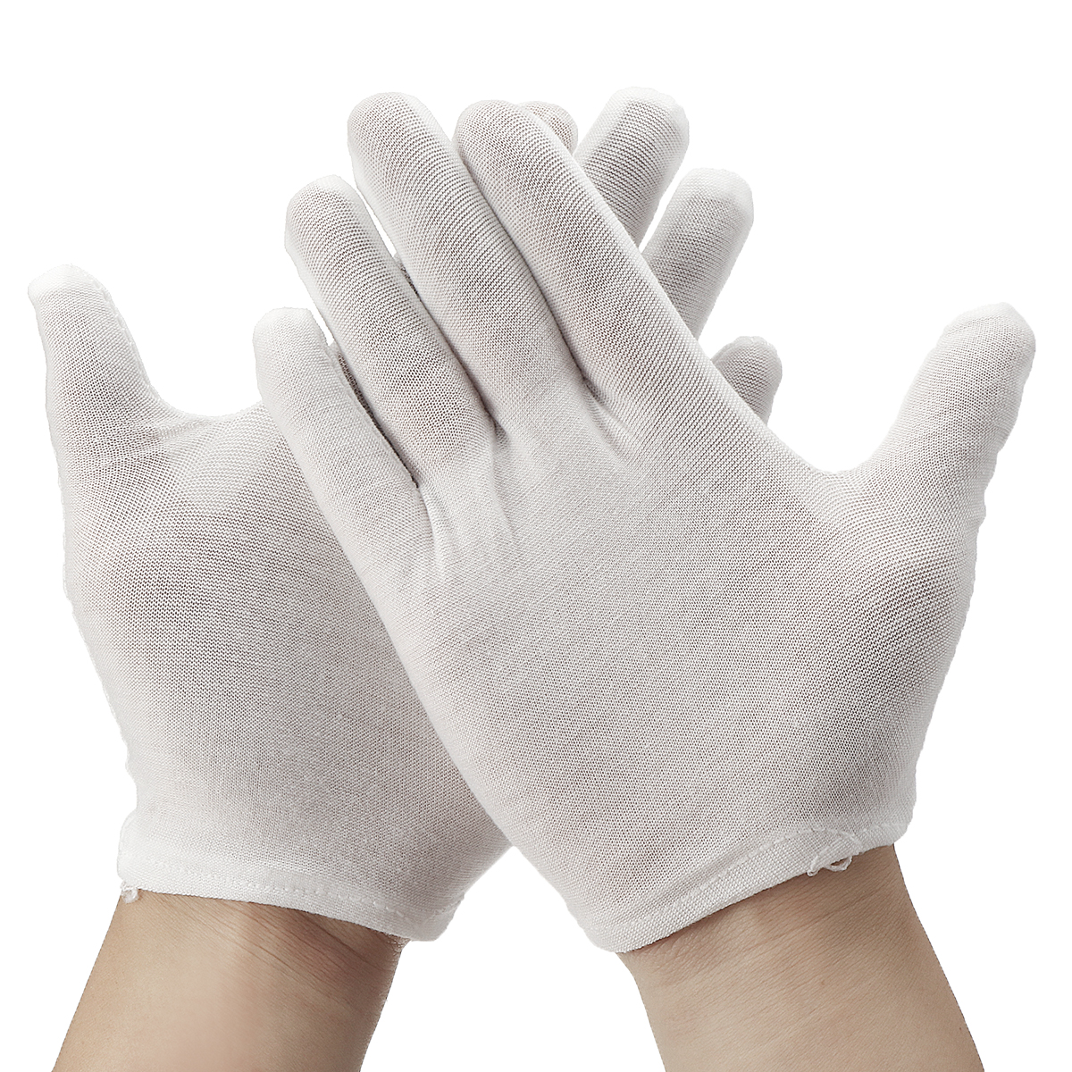 12-Pairs--Disposable-White-Glove-Soft-Cotton-Safety-Oil-Resistant-Camping-Picnic-BBQ-1696655-2