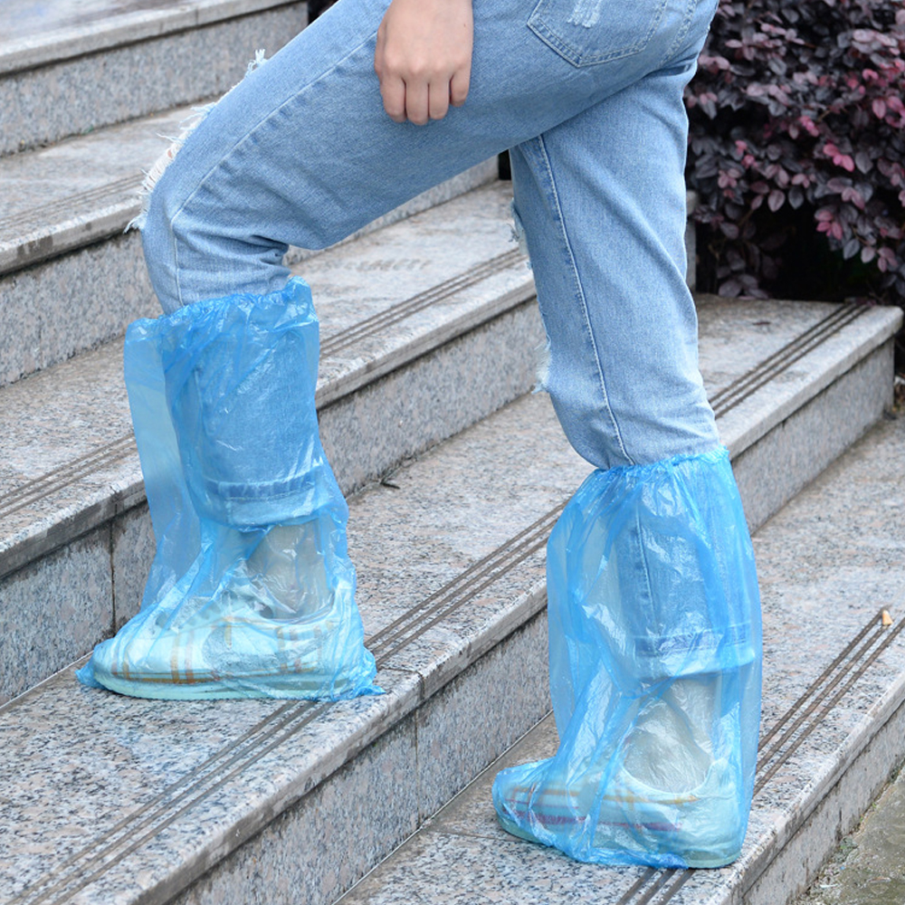 25-Pair-Disposable-Shoe-Cover-PVC-Waterproof-PVC-Rainproof---Protection-Unisex-Boots-Covers-Shoes-Ac-1668229-2
