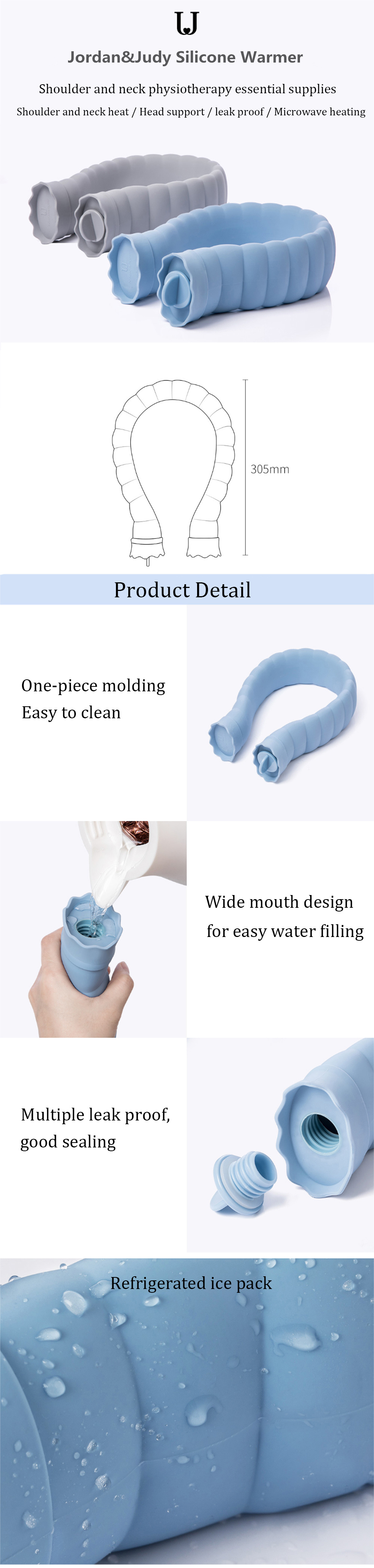 710ml-U-Shape-Hot-Water-Bag-Silicone-Bottle-Neck-Hand-Warmer-Heater-With-Knitted-Cover-1372651-1