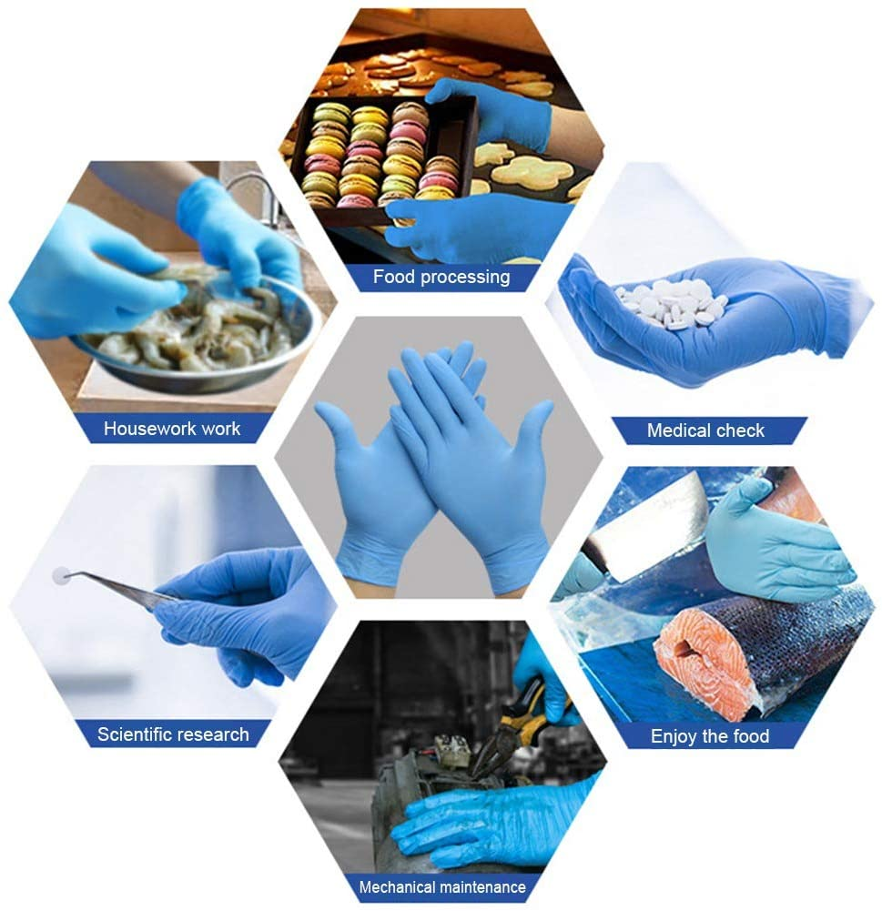 IPReereg-100Pcs-Disposable-Nitrile-BBQ-Gloves-Waterproof-Safety-Glove-Disposable-Gloves-1653359-4