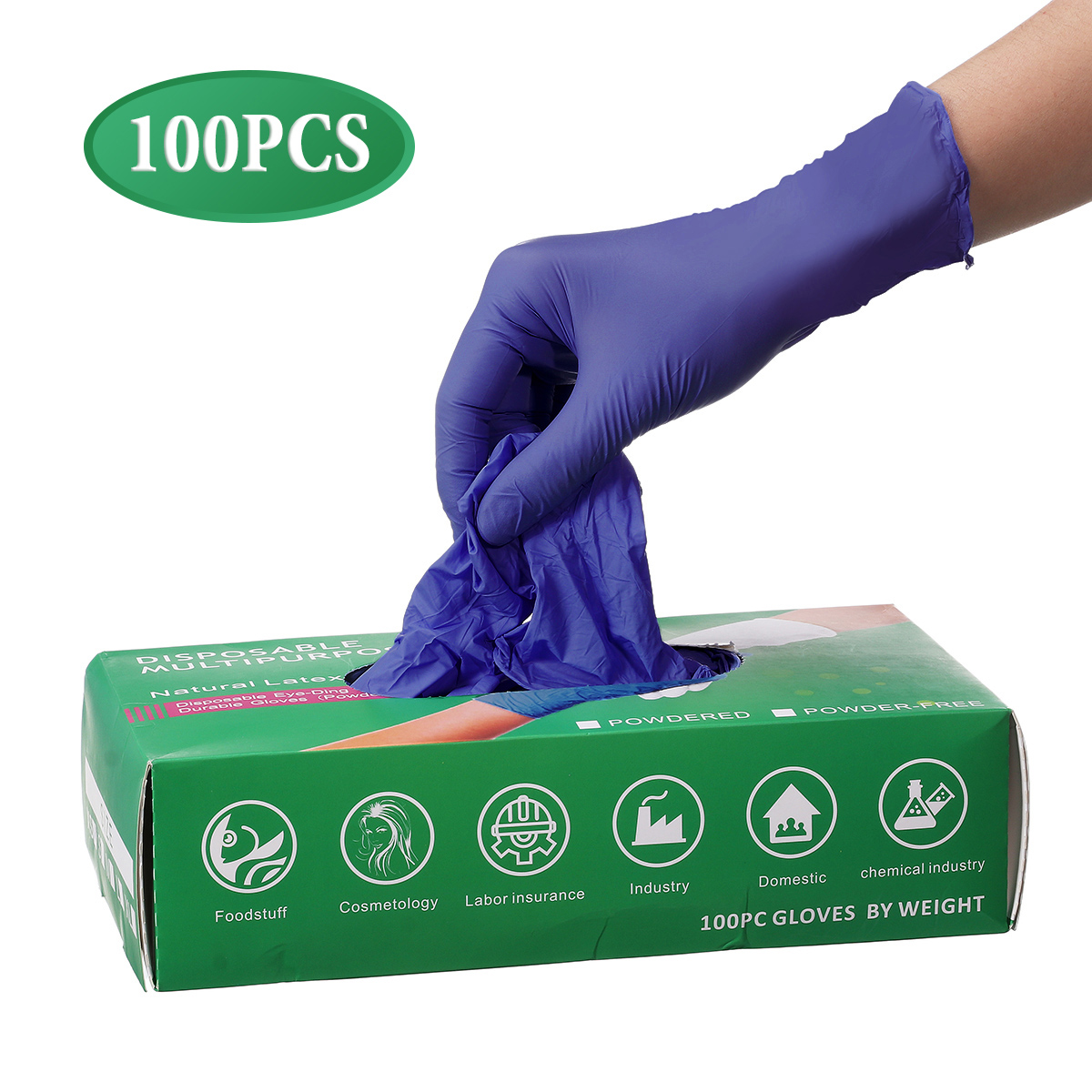 IPReereg-100Pcs-Disposable-PVC-BBQ-Gloves-Waterproof-Glove-1655702-3