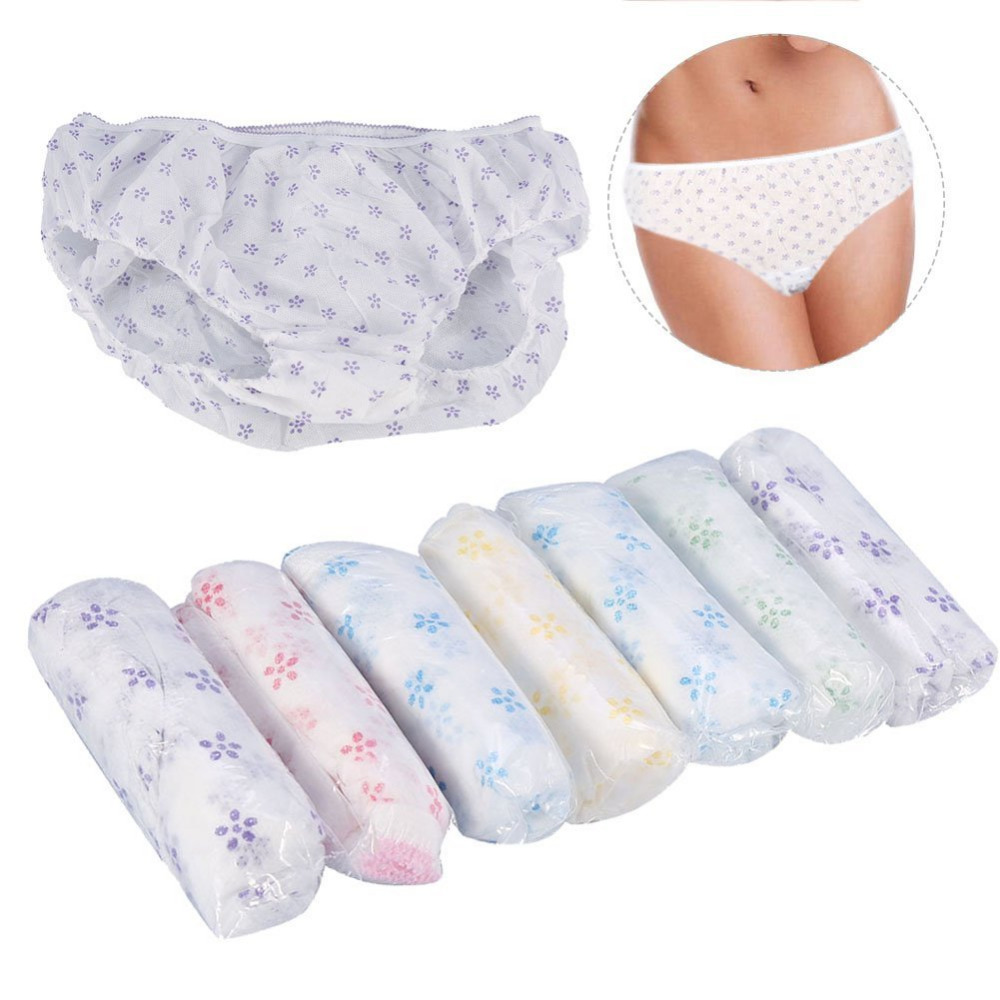 IPReereg-6Pcs-Women-Non-woven-Cotton-Disposable-Underwear-Panties-Set-For-Outdoor-Travel-1388977-1